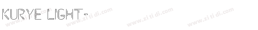 Kurye Light字体转换